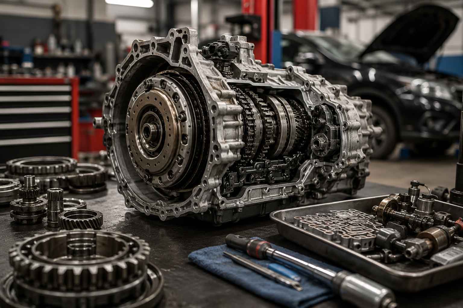تصویر تعمیر گیربکس در اهواز (گیربکس اتومات و دستی) CVT، DCT و AT